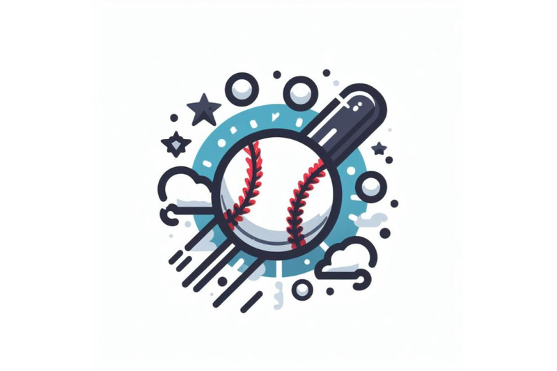 8-baseball-icon-on-white-bac-set