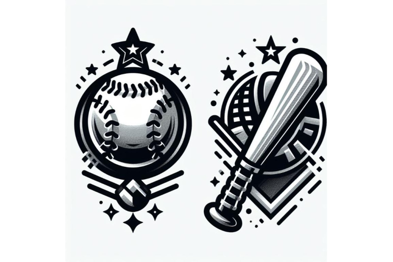 8-baseball-icon-on-white-bac-set