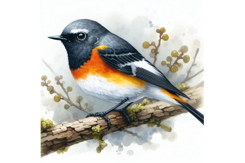 8-american-redstart-bird-watercol-bundle