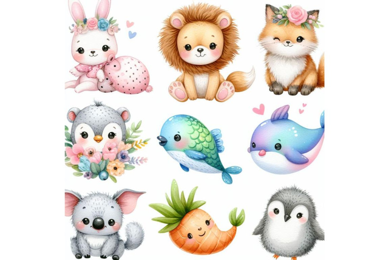 8-cute-watercolor-anim-set