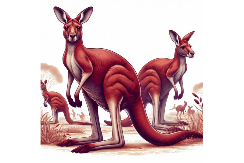 8-australian-big-red-kangaroo-iso-bundle