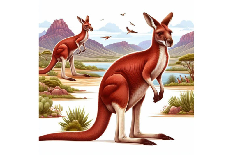 8-australian-big-red-kangaroo-iso-bundle