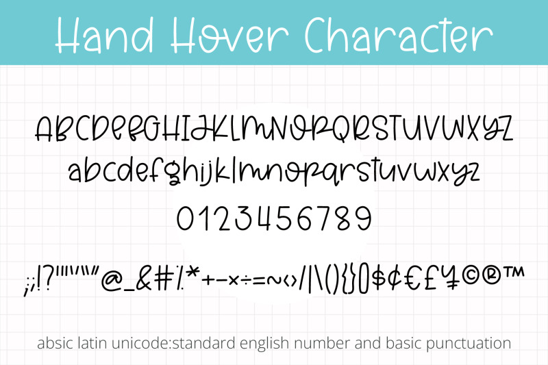 hand-hover-a-cute-monoline-font
