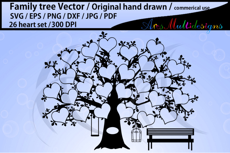 26-heart-family-tree-template