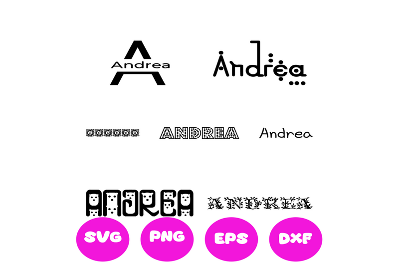 ANDREA GIRL NAMES SVG CUT FILE By Brilliant Digital Designs | TheHungryJPEG