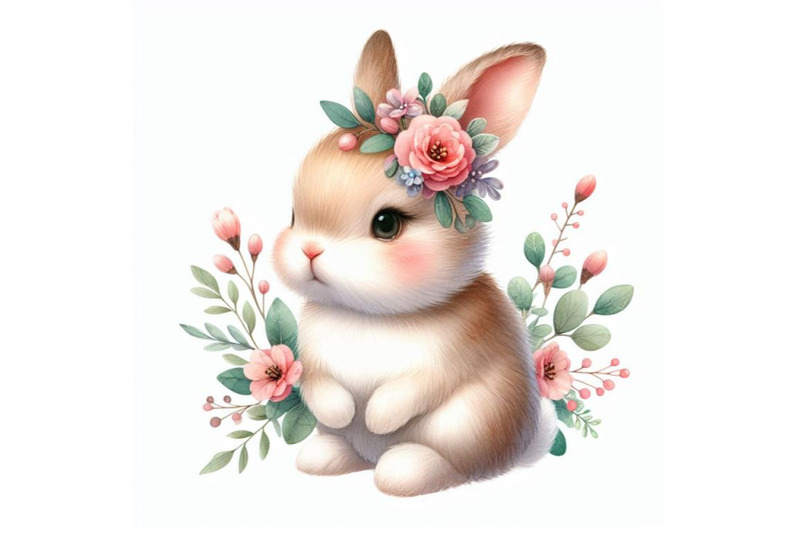 8-cute-watercolor-baby-bunny-with-bundle