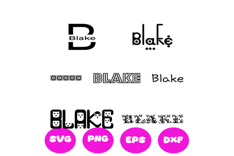 BLAKE GIRL NAMES SVG CUT FILE By Brilliant Digital Designs | TheHungryJPEG