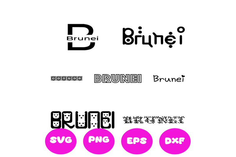 brunei-country-names-svg-cut-file
