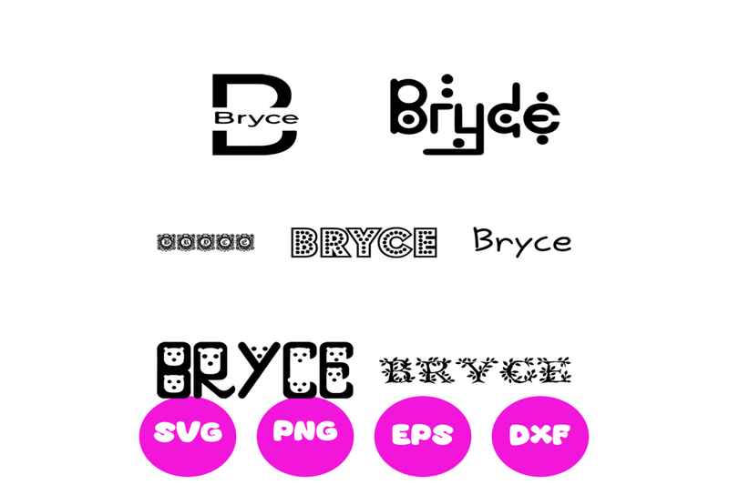 bryce-boy-names-svg-cut-file