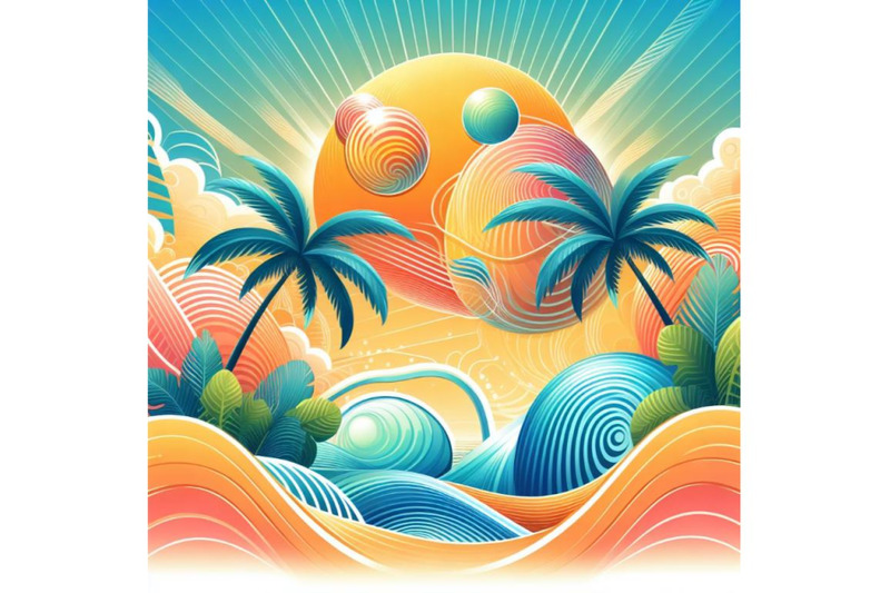 8-abstract-summer-tropical-palm-t-bundle