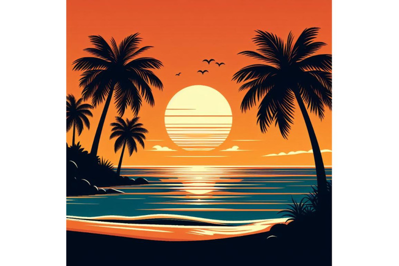 8-sunset-on-the-beach-with-palm-s-bundle