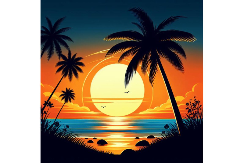 8-sunset-on-the-beach-with-palm-s-bundle