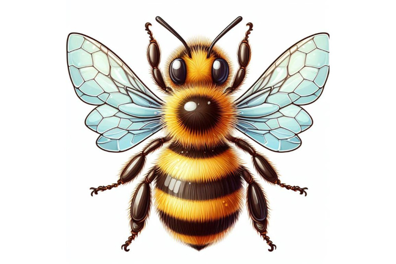 8-an-a-cute-bee-isolated-on-whit-bundle