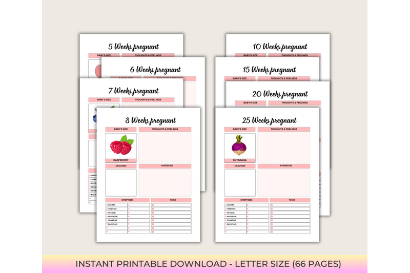 printable-pregnancy-journal-planner-checklists-milestones-pdf-and