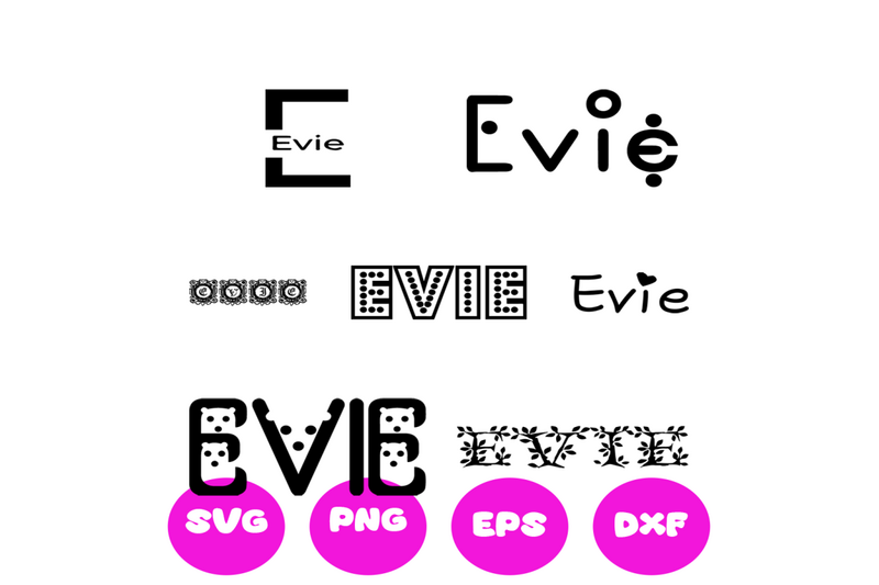 EVIE GIRL NAMES SVG CUT FILE By Brilliant Digital Designs | TheHungryJPEG