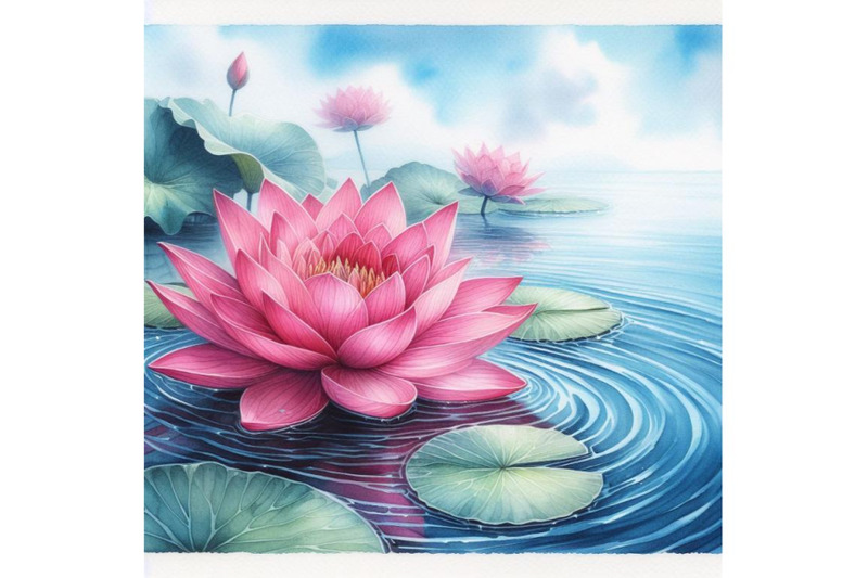 8-watercolor-beautiful-lotus-bundle