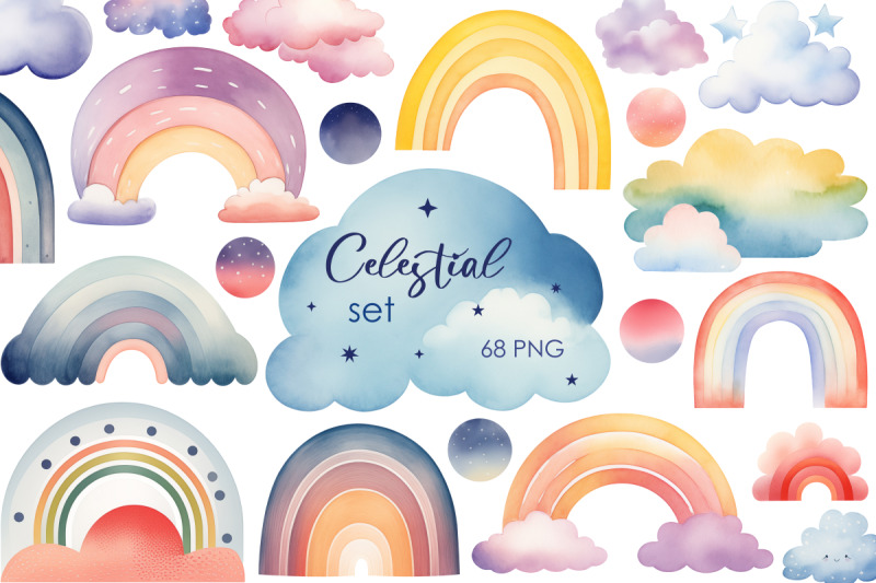 celestial-dreams-watercolor-rainbow-amp-clouds-clipart-set-68-png-fil