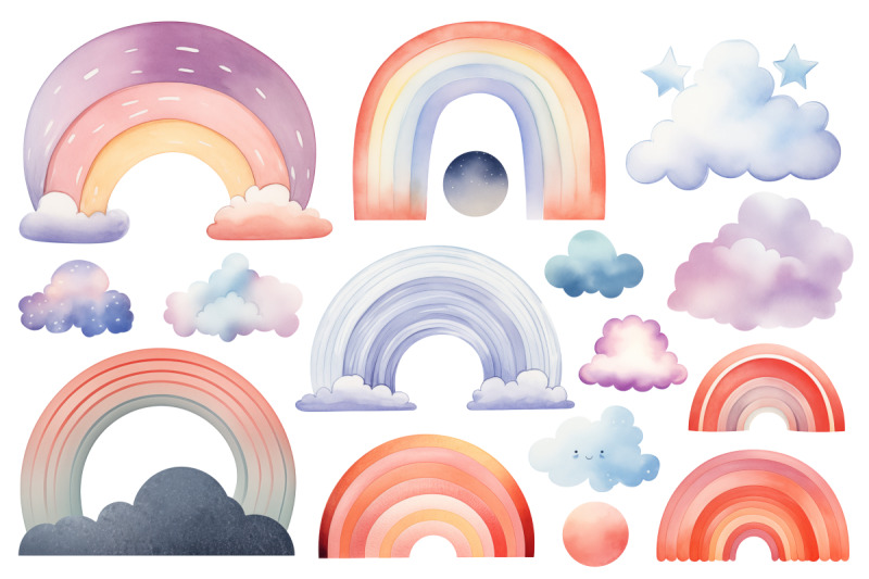 celestial-dreams-watercolor-rainbow-amp-clouds-clipart-set-68-png-fil