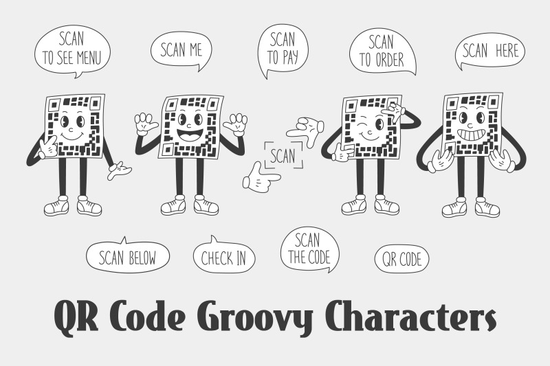 qr-code-groovy-characters-scan-instruction-png-clipart