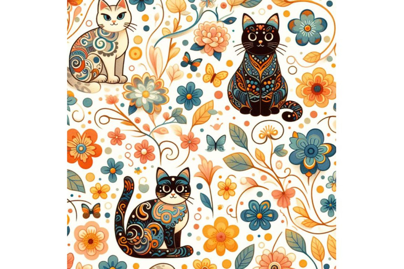 8-abstract-spring-cat-pattern-bundle