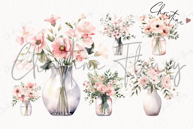 watercolor-soft-pink-flower-vase-clipart