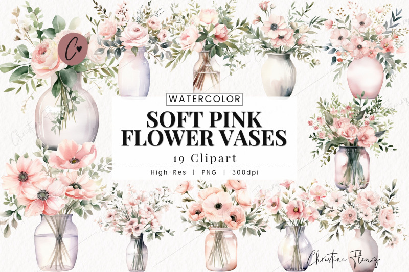 watercolor-soft-pink-flower-vase-clipart