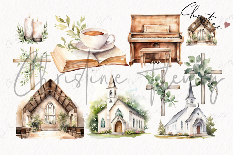 watercolor-rustic-church-bundle-clipart