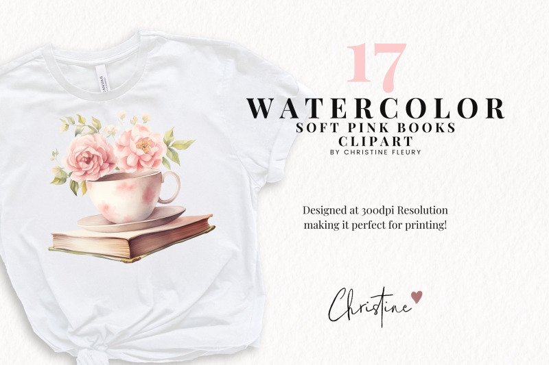 watercolor-soft-pink-books-clipart