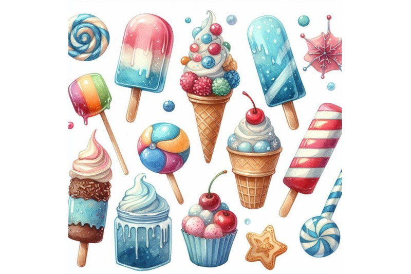 8-watercolor-frozen-sweets-clipar-bundle