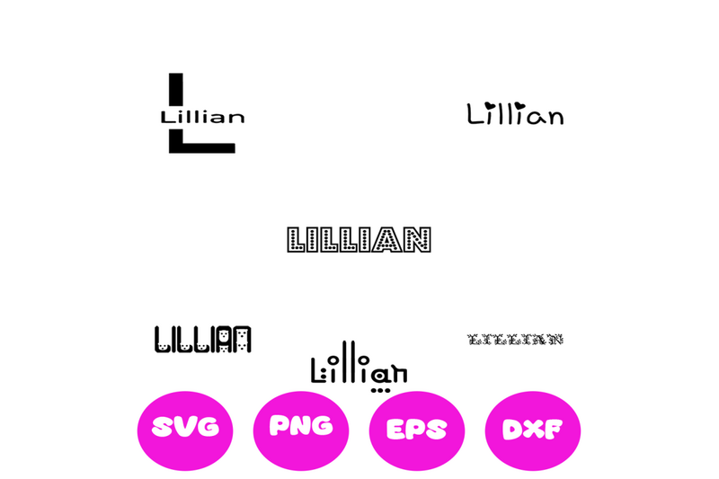 lillian-girl-names-svg-cut-file