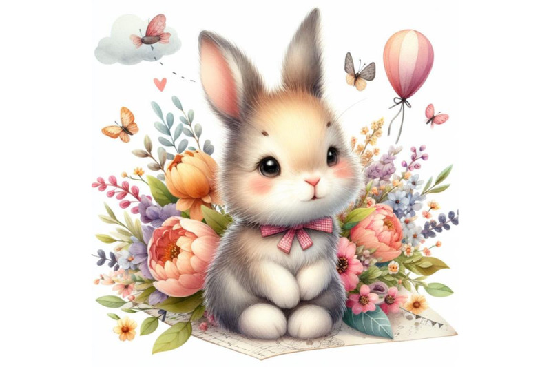 8-cute-watercolor-baby-bunny-with-set