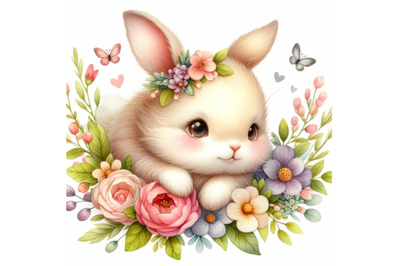 8-cute-watercolor-baby-bunny-with-set