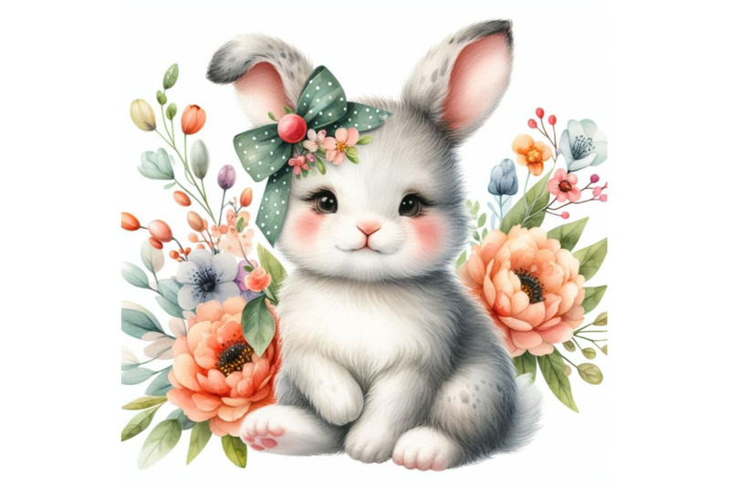 8-cute-watercolor-baby-bunny-with-set