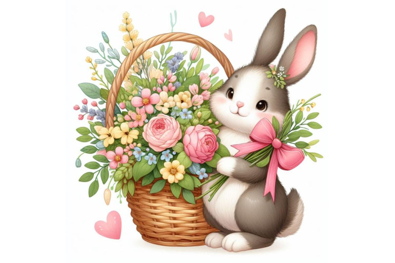 8-a-rabbit-bunny-with-a-bouquet-o-bundle