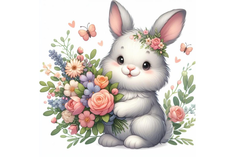 8-a-rabbit-bunny-with-a-bouquet-o-bundle