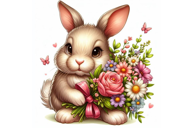 8-a-rabbit-bunny-with-a-bouquet-o-bundle