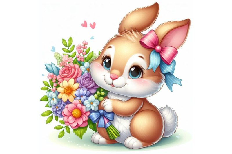 8-a-rabbit-bunny-with-a-bouquet-o-bundle