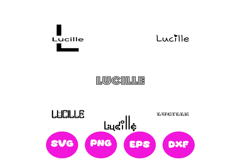 lucille-girl-names-svg-cut-file