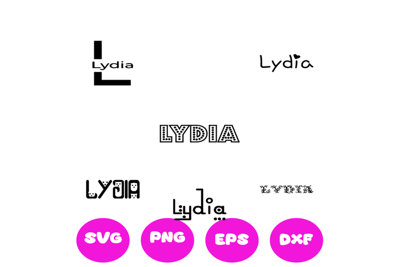 lydia-girl-names-svg-cut-file