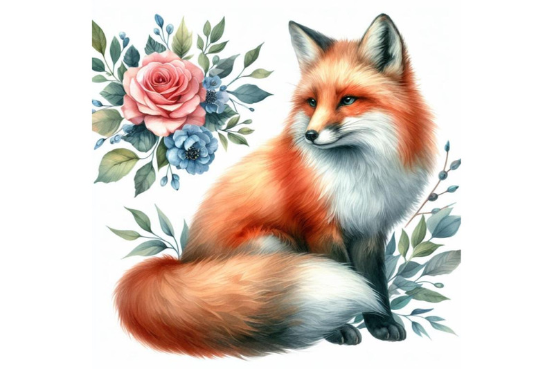 8-watercolor-fox-isolate-on-white-bundle