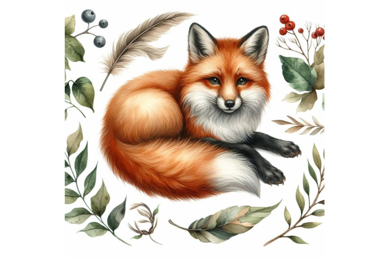 8-watercolor-fox-isolate-on-white-bundle