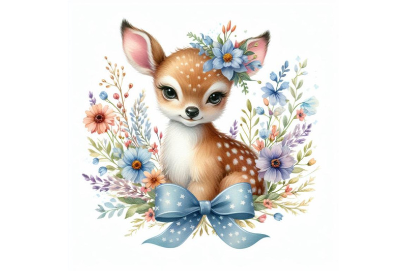 8-cute-watercolor-baby-deer-with-bundle
