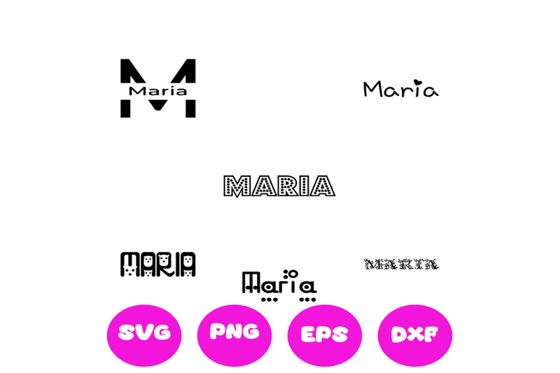 maria-girl-names-svg-cut-file
