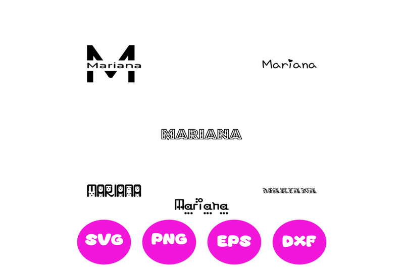 mariana-girl-names-svg-cut-file