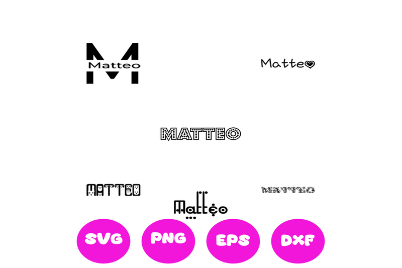 matteo-boy-names-svg-cut-file