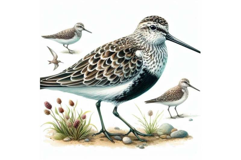 8-sandpiper-water-bird-watercolor-bundle