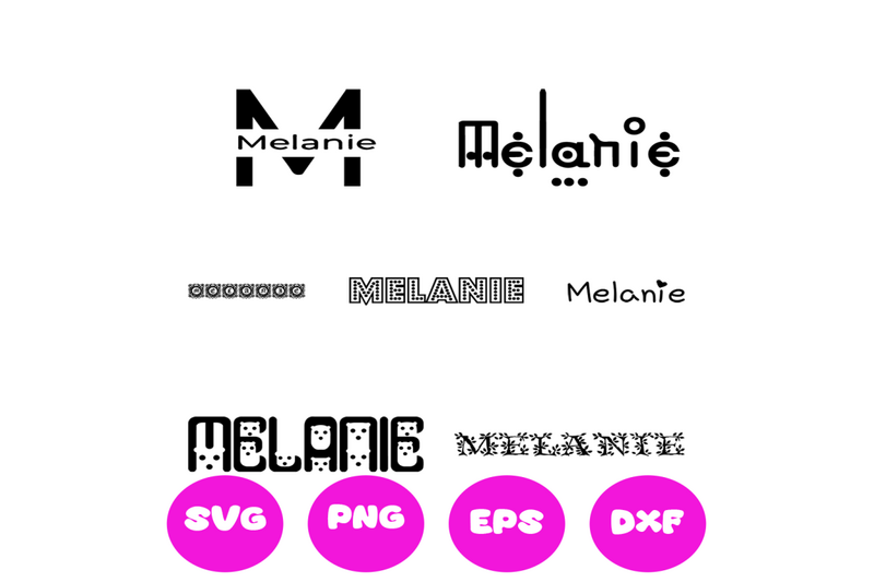 melanie-girl-names-svg-cut-file