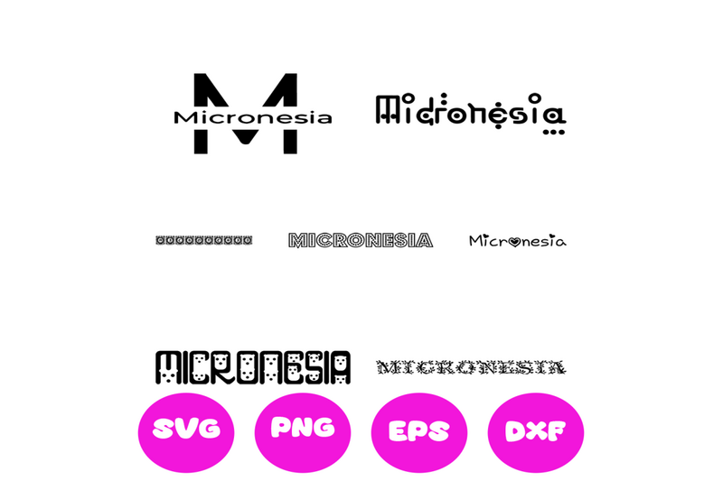 micronesia-country-names-svg-cut-file
