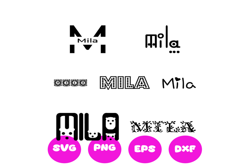 mila-girl-names-svg-cut-file