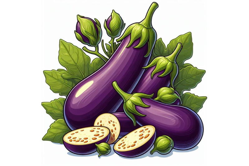 8-the-eggplant-isolated-on-white-bundle